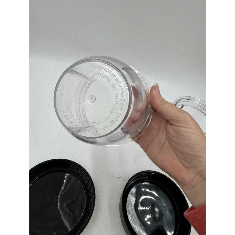 Veggie Bullet VB-102 Blender Replacement Cup Set 2 Cups with Lids and 1 Blade